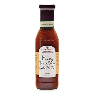 Abbildung von Stonewall Kitchen Hickory Brown Sugar Grille Sauce, 330 ml Rauchig süße BBQ Sauce mit und braunem Zucker, perfekt für Hähnchen Ribs