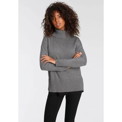 Abbildung von Tamaris Rollkragenpullover, mit Rippdetails