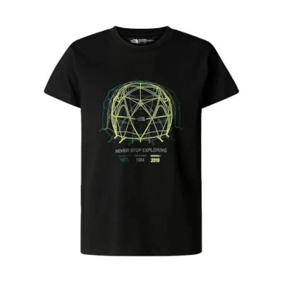 Abbildung von The North Face Graphic Relaxed TEE Unisex Tshirt print für Kinder, Größe: 146 151, Black