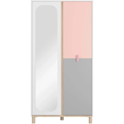 Abbildung von Gami Kleiderschrank &quot;Kleiderschrank 2 Türen&quot;, Mit seiner Mischung aus sanften Farben