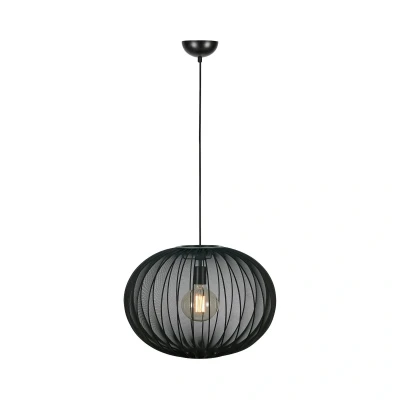 Abbildung von Pendellampe Florence, schwarz, Ø 50 cm, Nylon