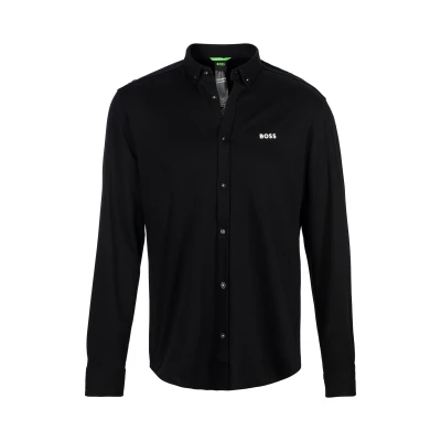 Abbildung von BOSS Motion Hemd, Herren, Größe: Small, Black