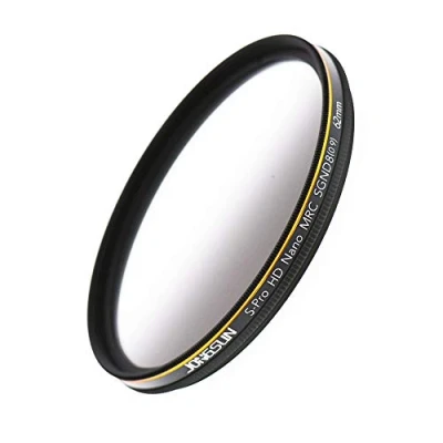 Abbildung von JONGSUN 62mm ND Filter, Grauer Verlaufsfilter Neutraldichtefilter, 18 Schichten Mehrfachbeschichtung, Optisches Glas Schott B270, CSGND8 (0,9) 3 Stop