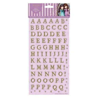 Abbildung von Alphabet Thicker Stickers (166pcs) Santoro