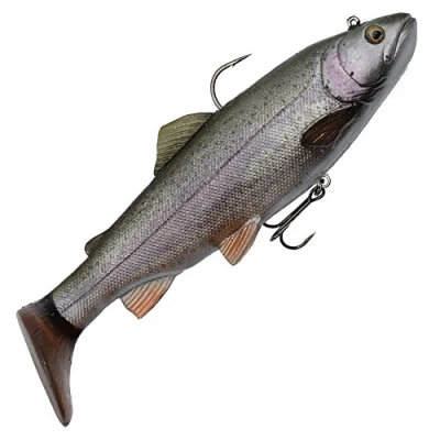Abbildung von Savage Gear 4D Trout Rattle Shad 17cm 80g Sinking Rainbow Gummifisch