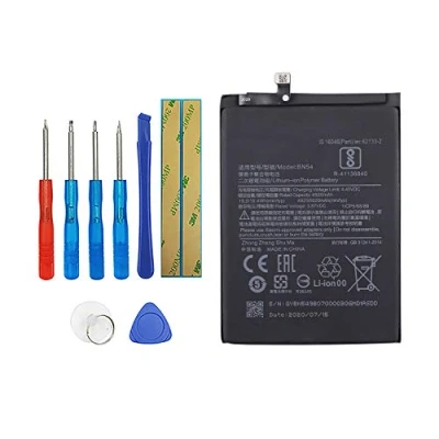 Abbildung von Vvsialeek BN54 Ersatz Akku Kompatibel Für Mi Redmi Note 9 M2003J15SC M2003J15SG Poco m2 with Free Toolkit