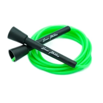 Abbildung von HONOR ATHLETICS Schnelles Springseil, Springseil Ideal Für Double Unders, Boxen, MMA Verstellbar bis zu 3 Meter Fitness (Neongrün)
