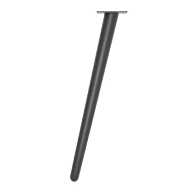 Abbildung von woplus Möbelfüße aus Stahl Höhe 45 cm Schwarz Schräg Tisch Schrank Beine