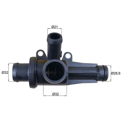 Abbildung von MAHLE ORIGINAL TH 45 87 Kühlwasserthermostat mit Dichtung MITSUBISHI: COLT 6, SMART: Forfour I