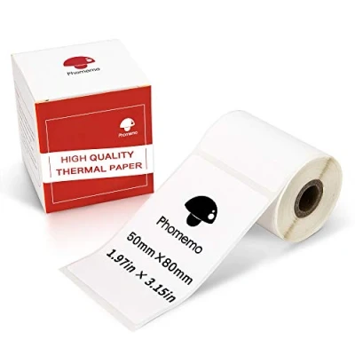 Abbildung von Phomemo M110 Etikett Multifunktional Thermo selbstklebendes Etikett,1.97“x3.15(50x80mm),kompatibel mit M200 M120 M220 M221 M108 M102 M100 M150 M250 M260 Etikettendrucker, 100/Rolle