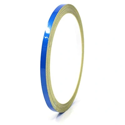 Abbildung von 10 Meter (0,79/Meter) Zierstreifen Auto Motorrad Boot Modellbau Farbauswahl Finest Folia Dekorstreifen Seitenstreifen Klebestreifen (Reflektierend Blau, 3mm Breite)
