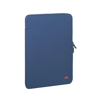 Abbildung von Rivacase vertikale Laptophülle Sleeve wasserabweisende und ultraleichte Notebooktasche kompakte Damen Herren Aktentasche für Laptops Stoßfeste Slim Laptop Schutzhülle (Dunkelblau, 15.6 Zoll)