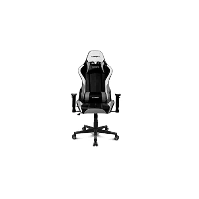 Abbildung von DRIFT Gaming Stuhl DR175GRAY Professioneller Stuhl, Kunstleder, 2D verstellbare Armlehnen, Kolben der Klasse 4, Drehgelenk,Schwarz/Grau