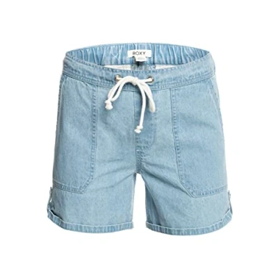Abbildung von Roxy Milady Beach Regular Jeansshorts für Frauen Blau