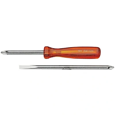 Abbildung von FACOM Schraubendreher mit auswechselbarer Klinge AMS Flach und Kreuz Länge 165 mm Verchromt poliert Handwerkzeug Geeignet für professionellen Gebrauch