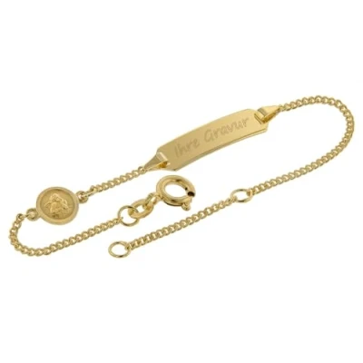 Abbildung von trendor 75493 Gravur Armband für Kinder Gold 333 (8 Karat) 14/12 cm