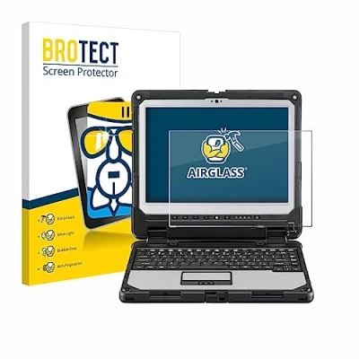 Abbildung von BROTECT Schutzglas für Panasonic Toughbook CF 33 Schutzfolie Panzer Folie Glas [Extrem Kratzfest 9H, Anti Fingerprint, Ultra Transparent]