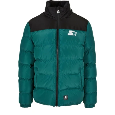 Abbildung von Starter LOGO Puffer Winterjacke, Herren, Größe: XXL, Darkfreshgreen black