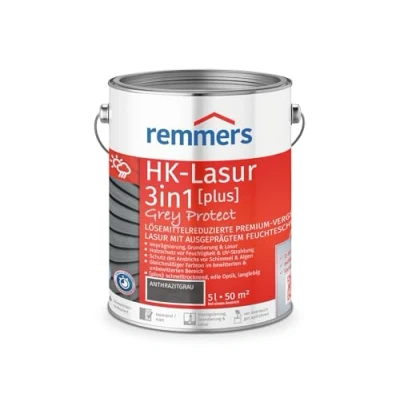 Abbildung von Remmers LASUR HK 3IN1 PLUS GREY PROTECT 5 LTR