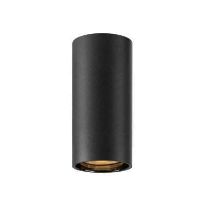 Abbildung von SLV ASTO TUBE Deckenleuchte, Aufbauleuchte, Innenbeleuchtung für Wohnzimmer, Schlafzimmer, Küche, Diele, Kinderzimmer Aluminium, zylindrisch, max. 1x10W, schwarz