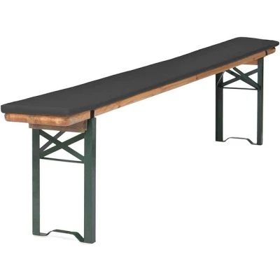 Abbildung von TexDeko Bankauflage Bierbankauflage 180CM 4,2cm XL mit Polsterung zum selber Aufziehen, (1 St), 180x25x4cm, waschbar &amp; pflegeleicht