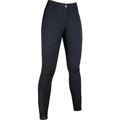 Abbildung von HKM Reithose Sunshine Silikon Kniebesatz Schwarz 146