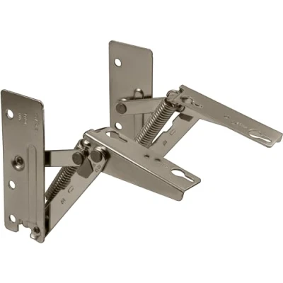 Abbildung von Gedotec Klappscharnier Grass Kinvaro T 57 1 Paar Klappbeschlag links + rechts Metall vernickelt Hochschwenk Automatik mit 240 N Arretierung Deckelstütze für Küchen Möbel