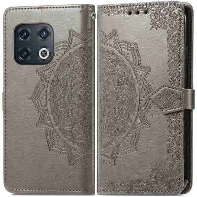 Abbildung von OnePlus 10 Pro Hülle Kunstleder iMoshion Klapphülle Handyhülle Grau