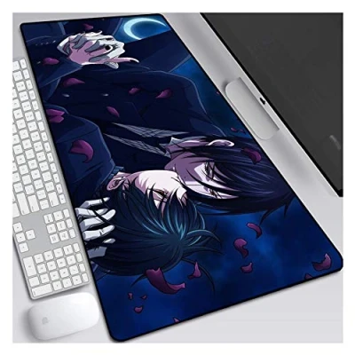 Abbildung von Mauspad Black Butler Speed ​​Gaming XXL Mousepad 900 x 400mm Großformat 3 mm Dicke Basis Perfekte Präzision und Geschwindigkeit, R