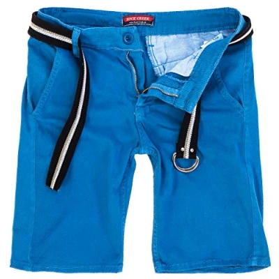 Abbildung von Rock Creek Herren Chino Shorts Hose Kurz Chinoshorts Inkl Gürtel Männer Sommer Bermuda Stretch Rc 2133 30 Hellblau