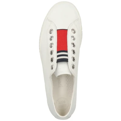 Abbildung von PAUL Green Sneaker low, Damen, Größe: 38, Weiß/rot 007 Schuhe