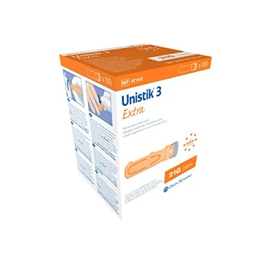 Abbildung von Unistik 3 Extra Eindr.tiefe 2,0 mm Stechhilfe
