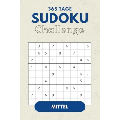 Abbildung von Sudoku Challenge 365 Tage Mittel (Sudoku365 Deine tägliche Challenge)