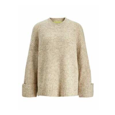Abbildung von JJXX Jxellinora CREW NECK Strickpullover, Damen, Größe: XS, Cloud dancer