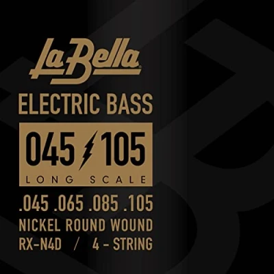 Abbildung von La Bella Strings »RX SERIES Nickel Plated RX N4D E BASS« Saiten für Bass Steel 045 105