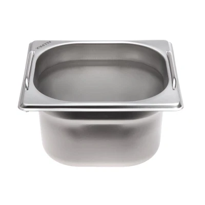 Abbildung von ALLPAX GN Behälter mit Griff 1/6 Höhe: 100 mm Edelstahl 1,6 l Füllmenge Gastronormbehälter kaufen