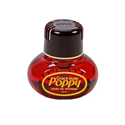 Abbildung von Lufterfrischer Poppy, mit Klebepad, Duft Inhalt 150 ml, Raumduft, LKW, Auto, Boot, Wohnmobil, Büro, Hibiskus
