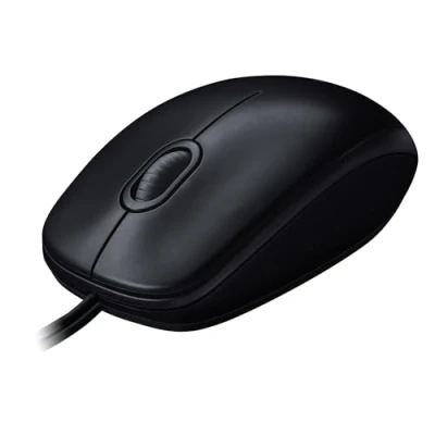 Abbildung von Logitech M100 Kabelgebundene USB Maus, 3 Tasten, 1000 DPI Optical Tracking, Für Links und Rechtshänder, Kompatibel mit PC, Mac, Laptop Grau