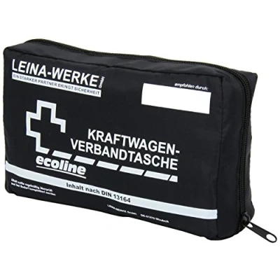 Abbildung von Leina Werke 11039 KFZ Verbandtasche Compact Ecoline mit Klett, 1 Farbig Sortiert, Assorted/1 color Print
