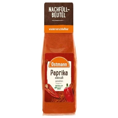 Abbildung von Ostmann Gewürze Paprika edelsüß Zum Nachfüllen der Streudose 50 g im Beutel