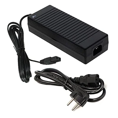 Abbildung von L46CS Kühlbox Netzteil Spannungswandler 120W 12V/10A EU Steckdose auf 12V DC Adapter für Auto Kühlschrank, 230V AC Ersatz Ladekabel mit 2 Pin Stecker