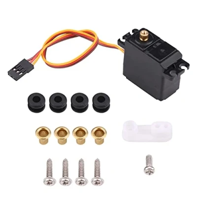 Abbildung von Oumefar 2,2 Kg Metal Gear Wasserdichtes Servo Fernbedienungszubehör für 1/16 1/14 1/12 RC Car