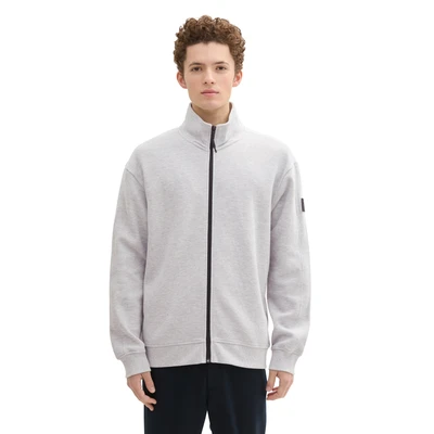 Abbildung von TOM TAILOR Denim Sweatjacke mit Stehkragen