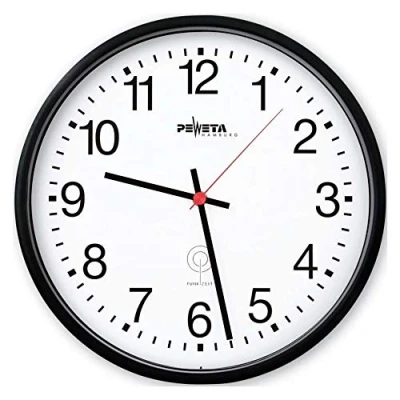 Abbildung von Peweta 51130212 Funkwanduhr Arab.Zahlen 1,5V 51.130.212,
