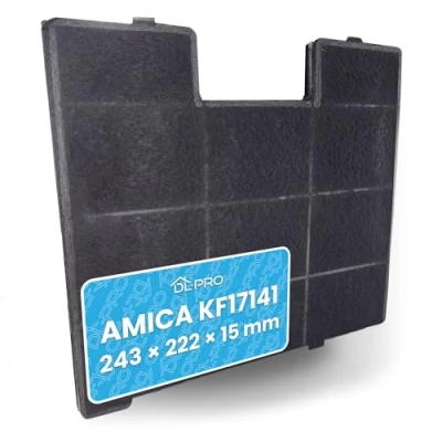 Abbildung von DL pro Aktivkohlefilter 243x222x15mm für Amica KF17141 KF17147 Filter Geruchsfilter Kohlefilter Dunstabzugshaube Abzugshaube Dunsthaube