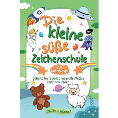Abbildung von Die kleine süße Zeichenschule für unterwegs: Schritt liebevolle Motive zeichnen lernen Kinder ab 6 Jahren