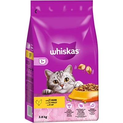 Abbildung von Katzenfutter Trockenfutter Adult Huhn Beutel 3,8 kg Whiskas