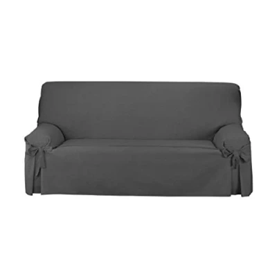 Abbildung von Martina Home Sofabezug Schleifen Turia 4 Sitzer, anthrazit