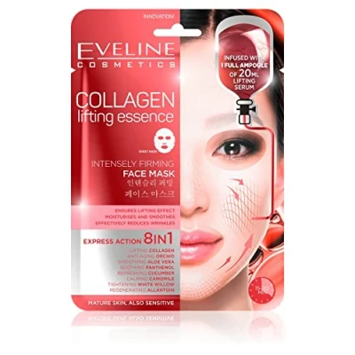 Abbildung von Collagen Lifting intensiv straffende Gesichtsmaske 8 in 1