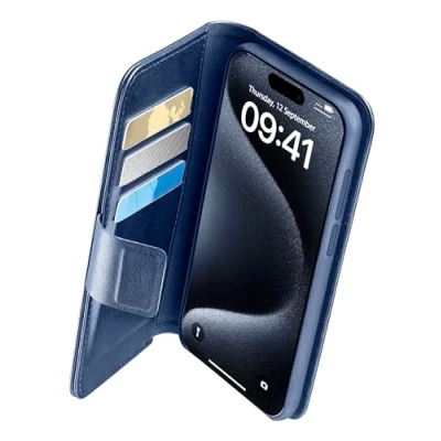 Abbildung von Cellularline Book Agenda 2 Case iPhone 15 Pro Max Blue